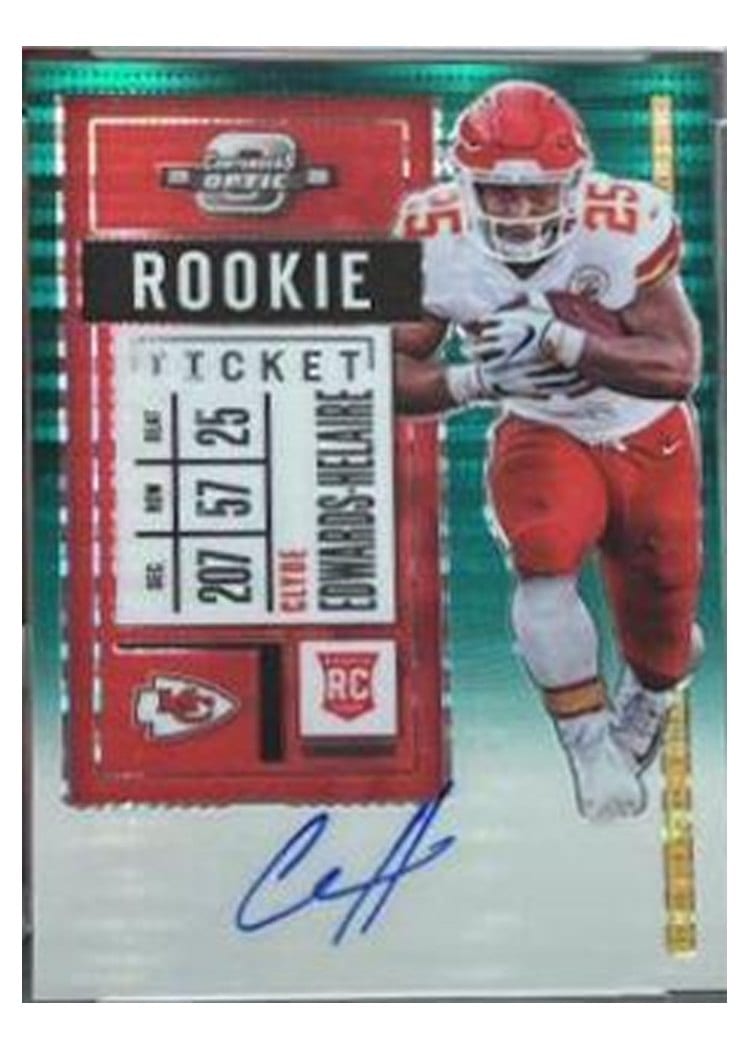 2020 Panini Contenders Optic Base Set Clyde Edwards-Helaire #112 card