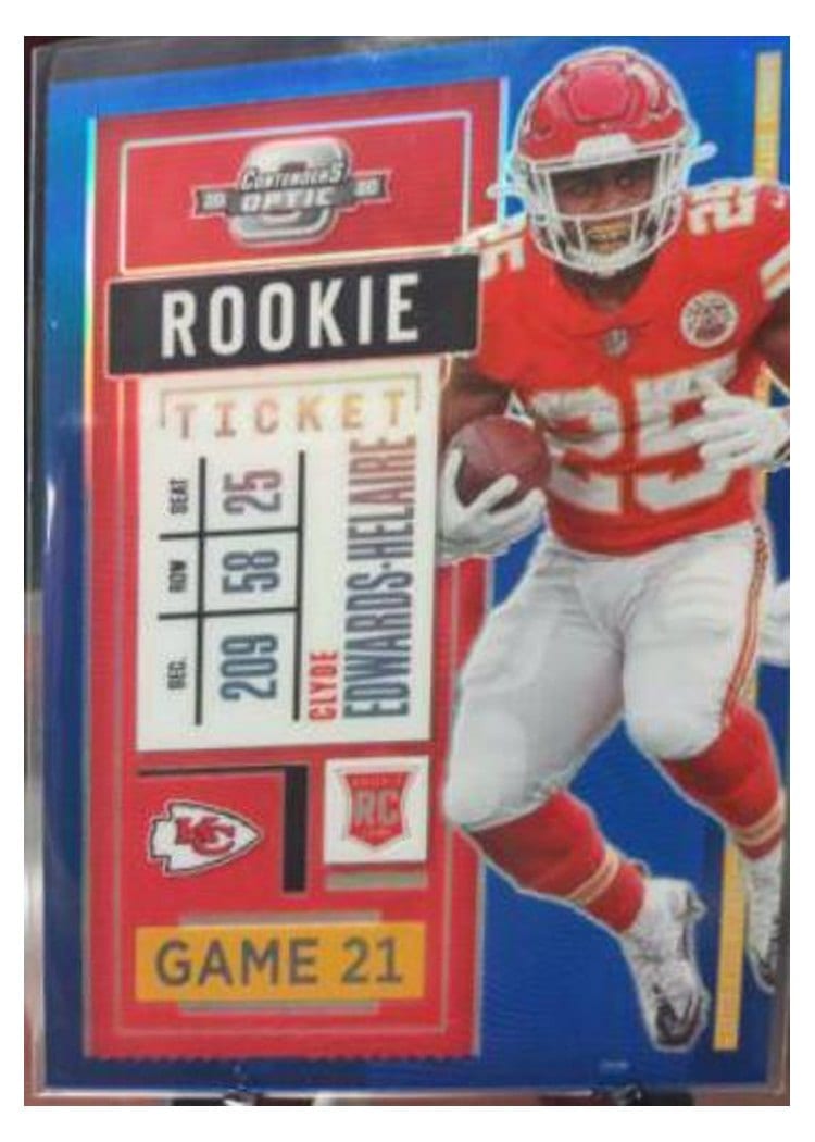 2020 Panini Contenders Optic Base Set Clyde Edwards-Helaire #68 card