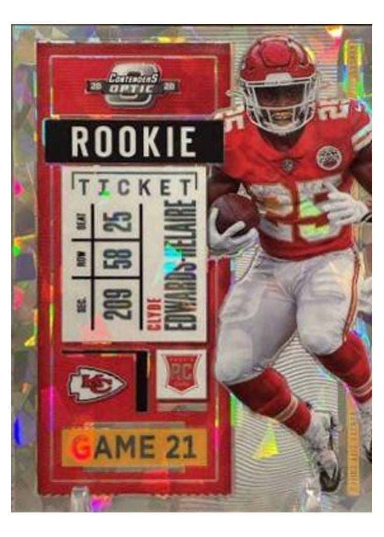 2020 Panini Contenders Optic Base Set Clyde Edwards-Helaire #68 card