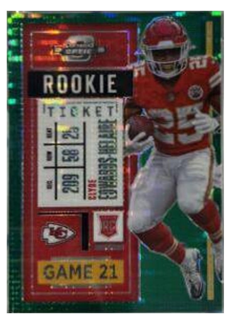 2020 Panini Contenders Optic Base Set Clyde Edwards-Helaire #68 card