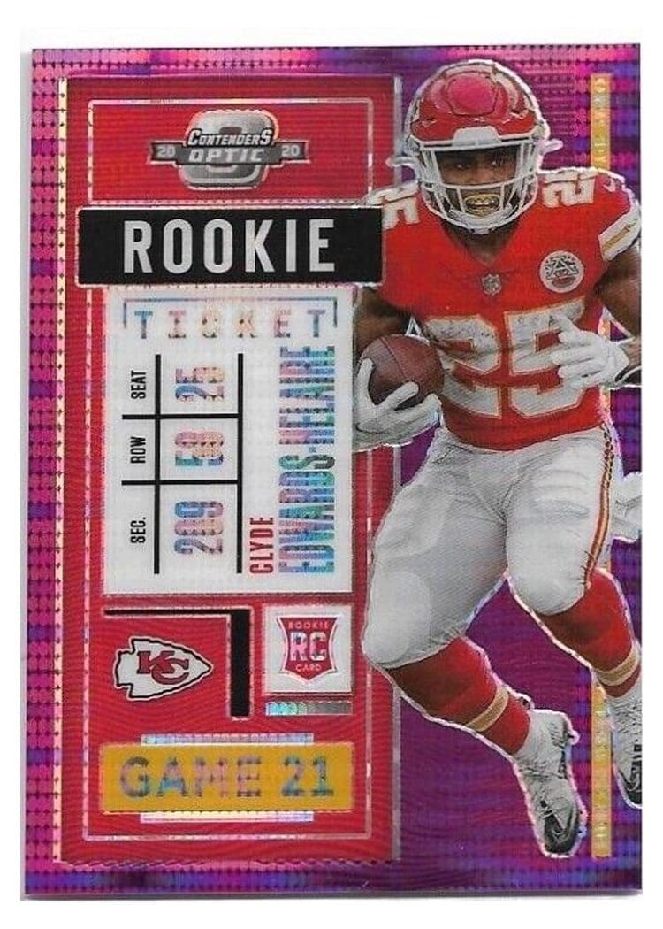 2020 Panini Contenders Optic Base Set Clyde Edwards-Helaire #68 card