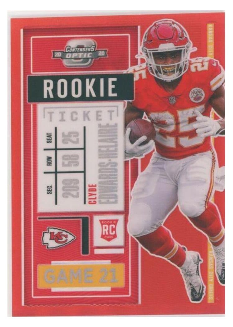 2020 Panini Contenders Optic Base Set Clyde Edwards-Helaire #68 card
