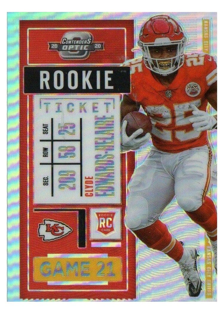 2020 Panini Contenders Optic Base Set Clyde Edwards-Helaire #68 card