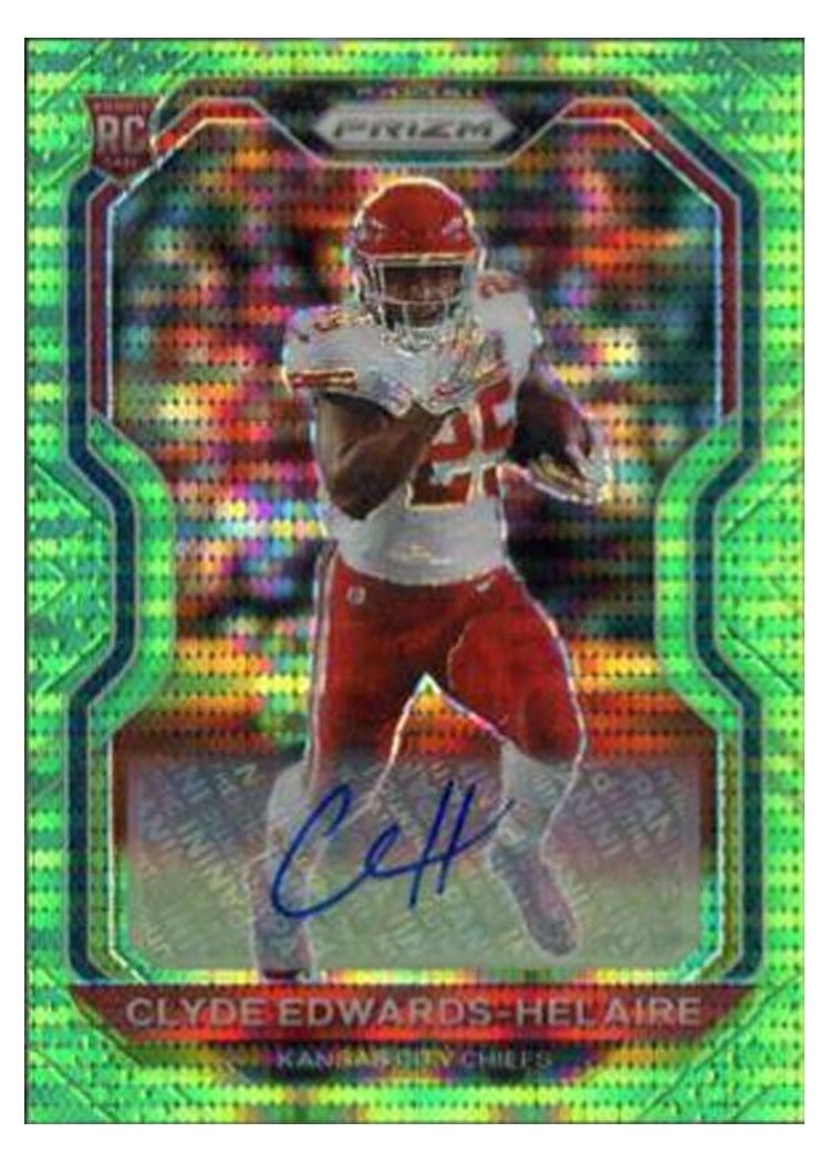 2020 Panini Prizm Clyde Edwards Helaire #328 card