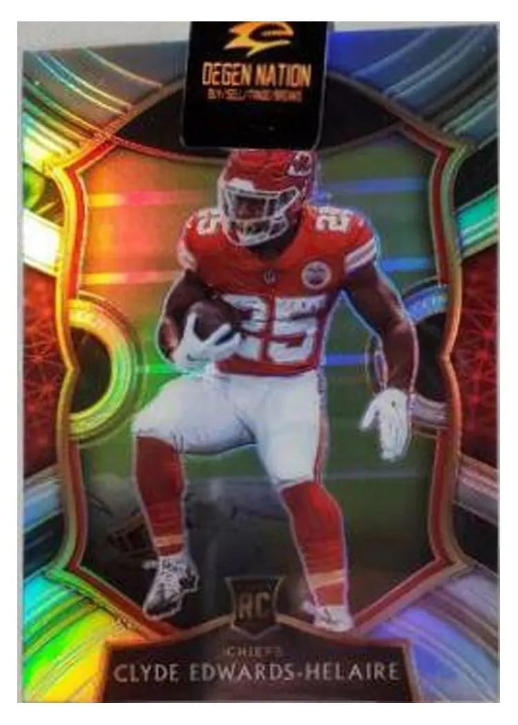 2020 Panini Select Base Set Clyde Edwards-Helaire #54 card