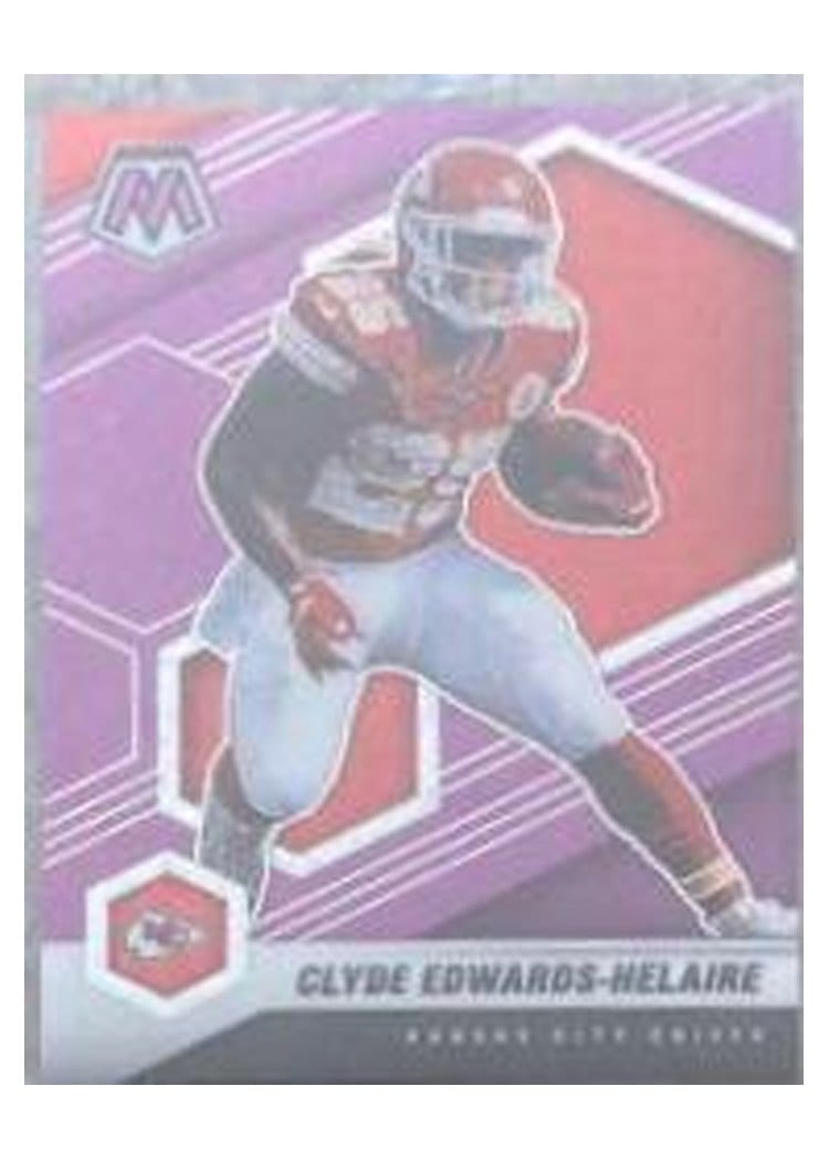 2021 Panini Mosaic Base Set Clyde Edwards-Helaire #6 card