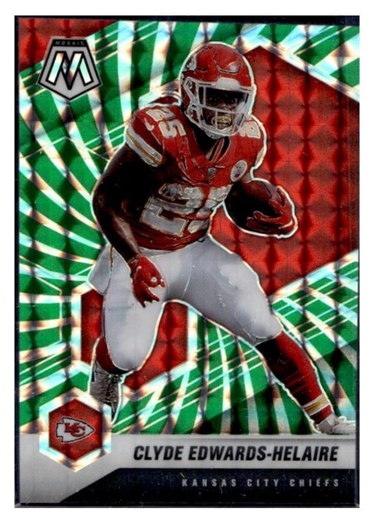 2021 Panini Mosaic Base Set Clyde Edwards-Helaire #6 card