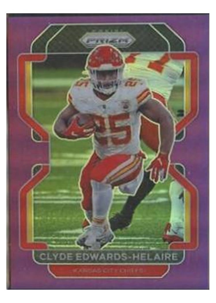 2021 Panini Prizm Base Set Clyde Edwards-Helaire #191 card