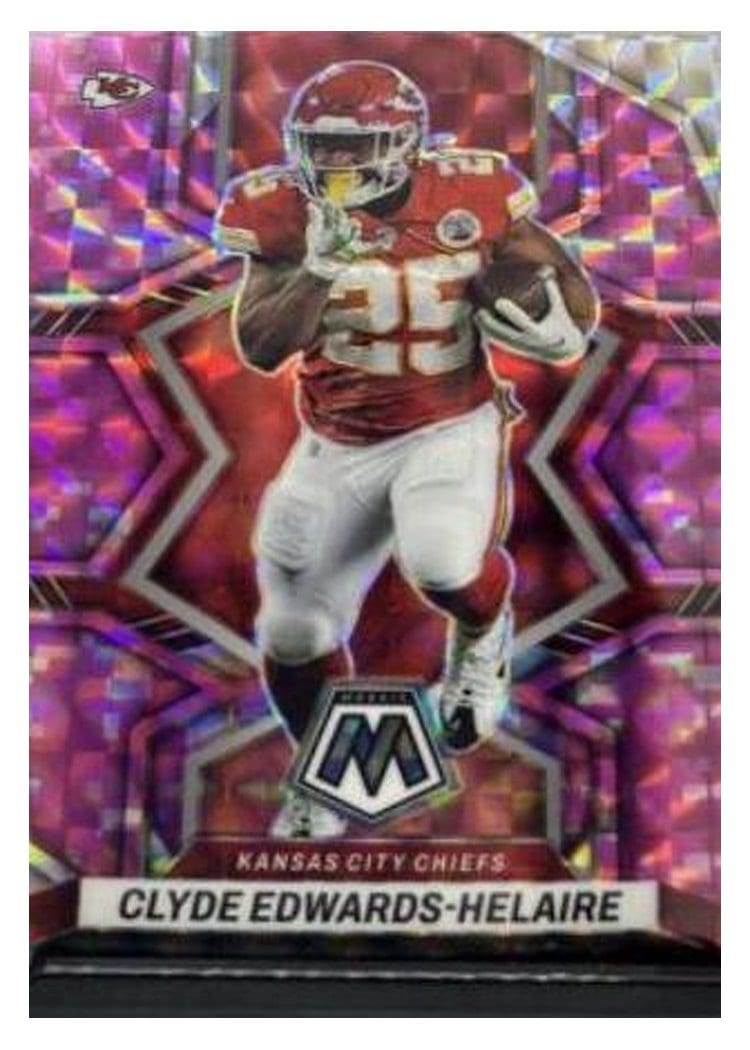2022 Panini Mosaic Clyde Edwards Helaire #95 card
