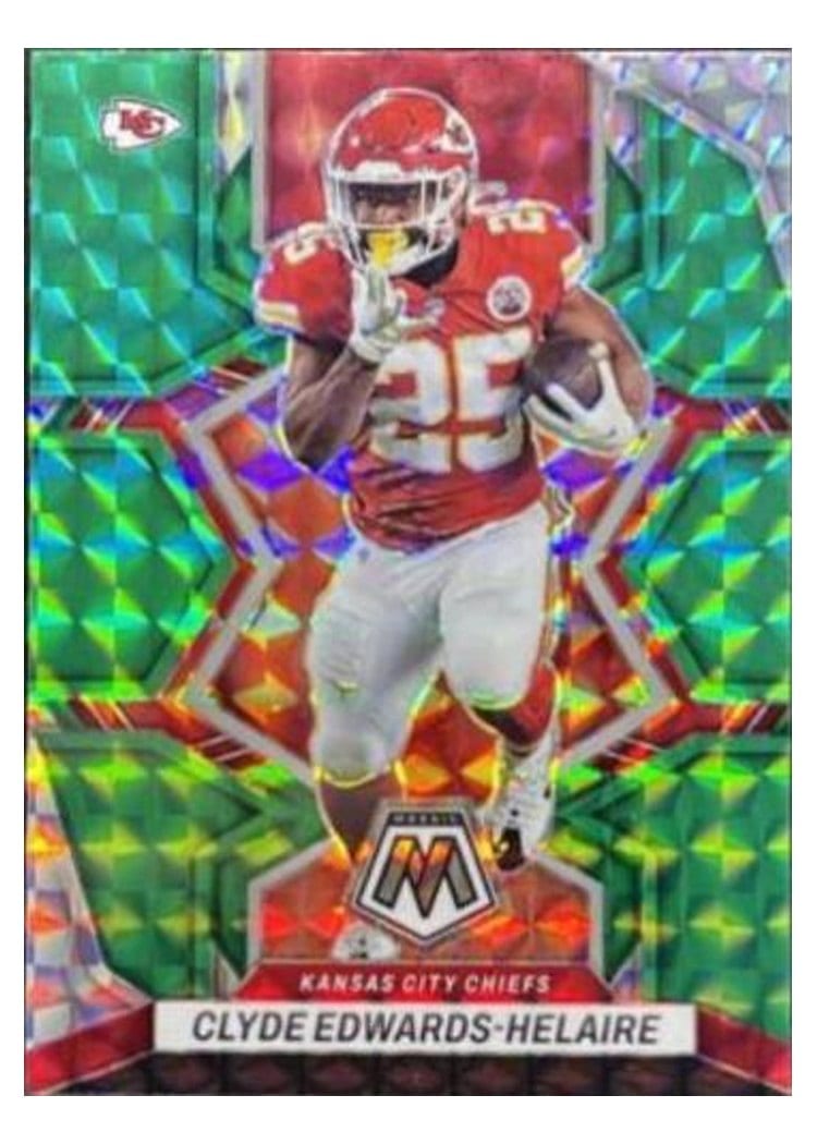 2022 Panini Mosaic Clyde Edwards Helaire #95 card