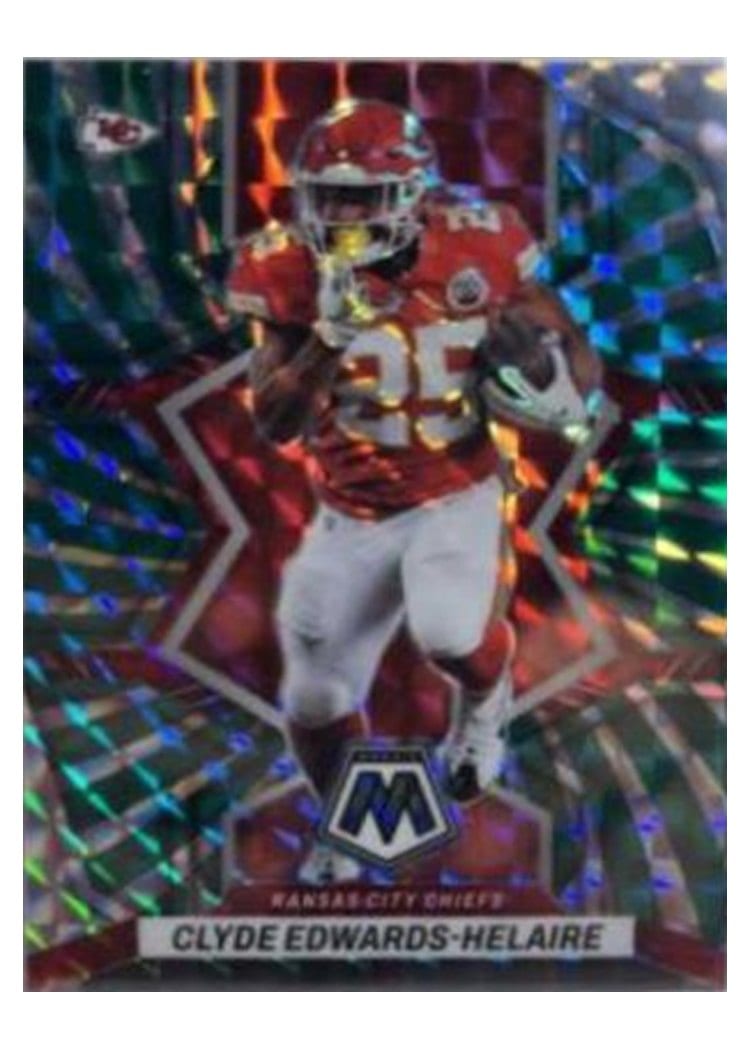 2022 Panini Mosaic Clyde Edwards Helaire #95 card