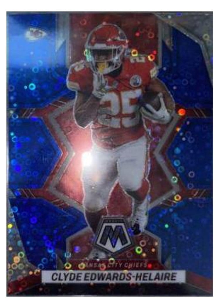 2022 Panini Mosaic Clyde Edwards Helaire #95 card