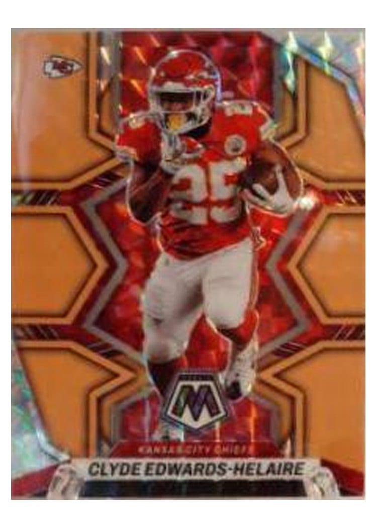 2022 Panini Mosaic Clyde Edwards Helaire #95 card
