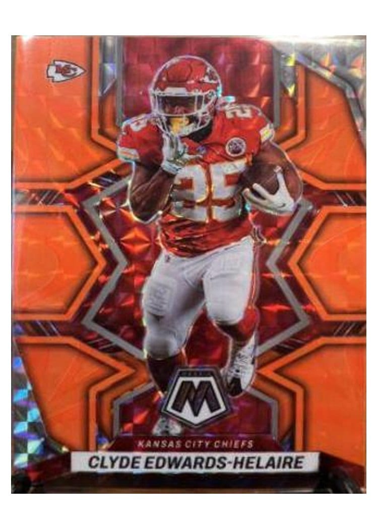 2022 Panini Mosaic Clyde Edwards Helaire #95 card
