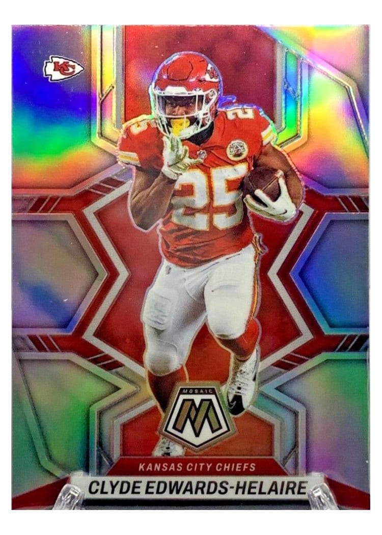 2022 Panini Mosaic Clyde Edwards Helaire #95 card