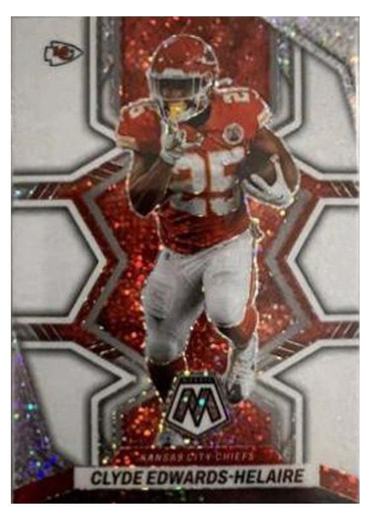 2022 Panini Mosaic Clyde Edwards Helaire #95 card