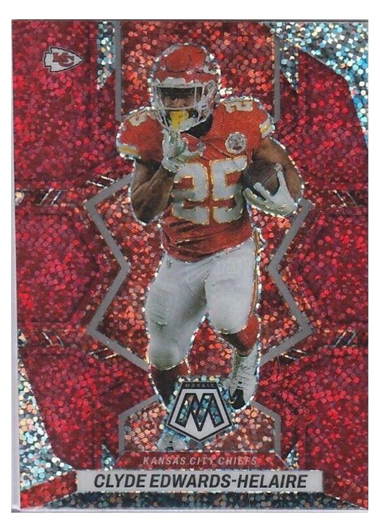 2022 Panini Mosaic Clyde Edwards Helaire #95 card