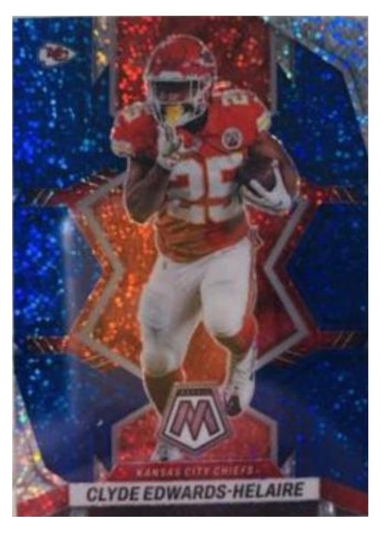 2022 Panini Mosaic Clyde Edwards Helaire #95 card