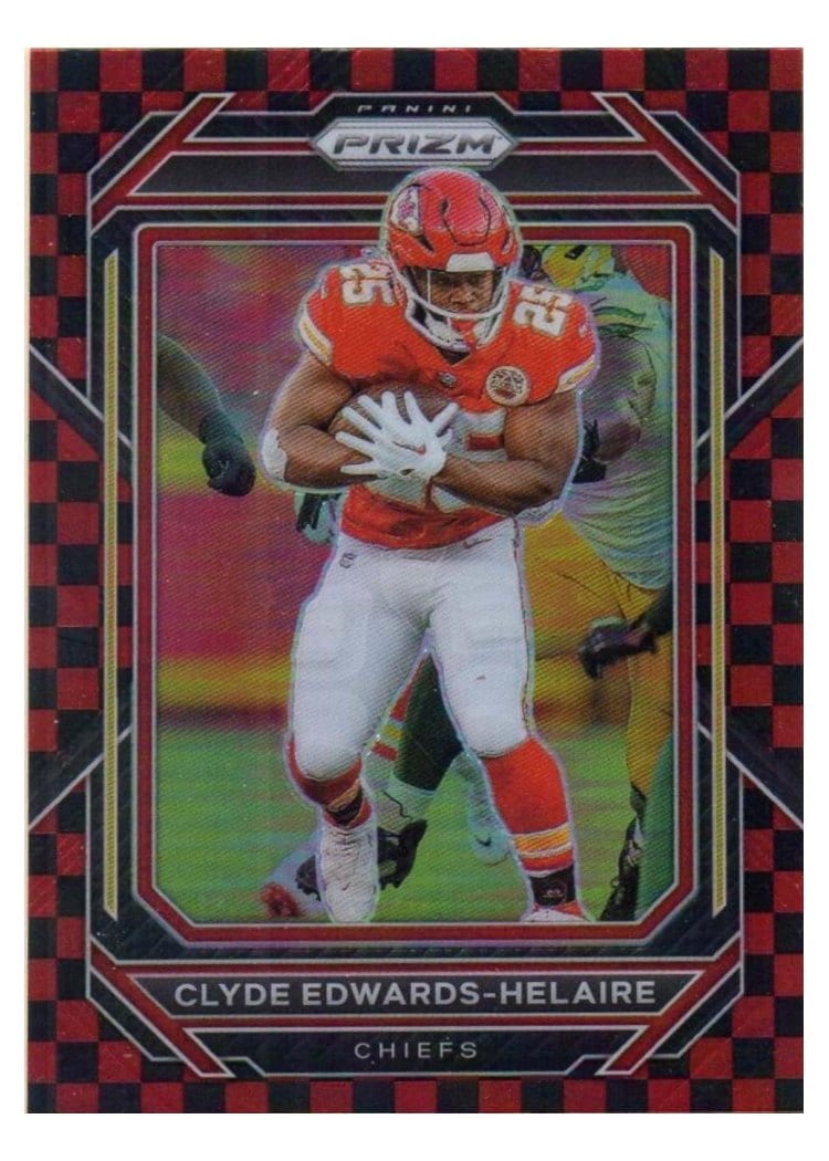 2022 Panini Prizm Base Set Clyde Edwards-Helaire #140 card