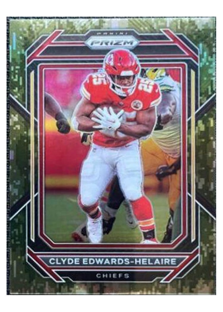 2022 Panini Prizm Base Set Clyde Edwards-Helaire #140 card