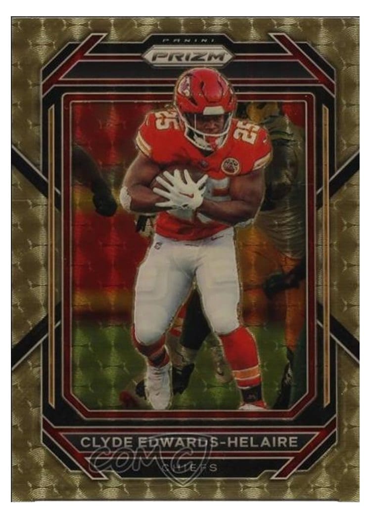 2022 Panini Prizm Base Set Clyde Edwards-Helaire #140 card