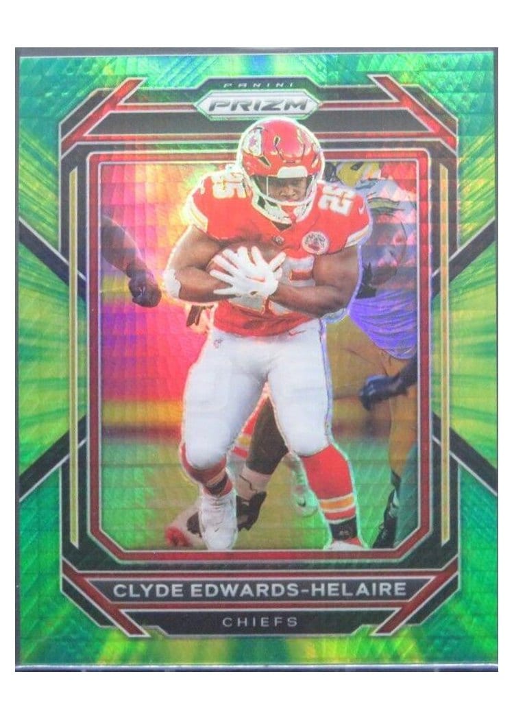 2022 Panini Prizm Base Set Clyde Edwards-Helaire #140 card