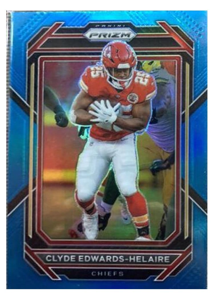 2022 Panini Prizm Base Set Clyde Edwards-Helaire #140 card