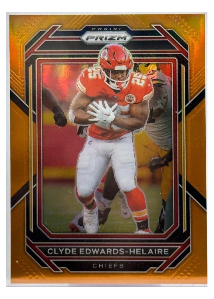 2022 Panini Prizm Base Set Clyde Edwards-Helaire #140 card
