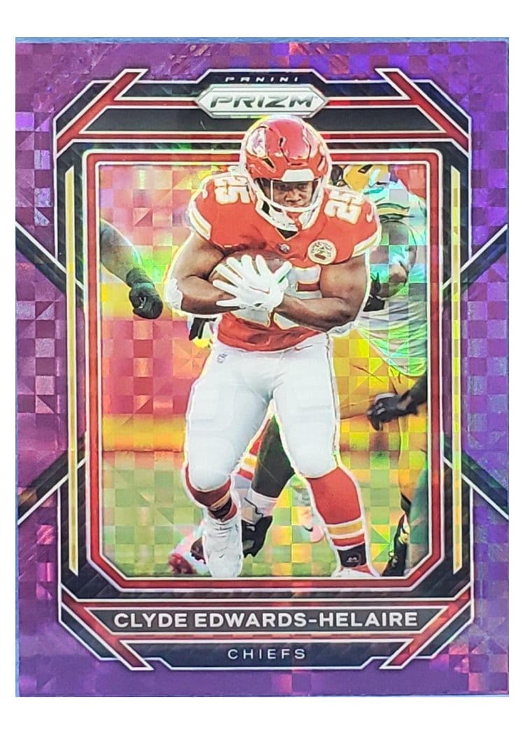 2022 Panini Prizm Base Set Clyde Edwards-Helaire #140 card