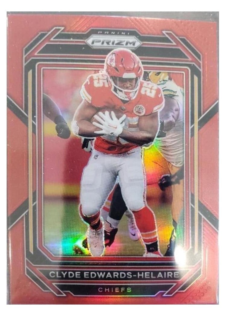 2022 Panini Prizm Base Set Clyde Edwards-Helaire #140 card