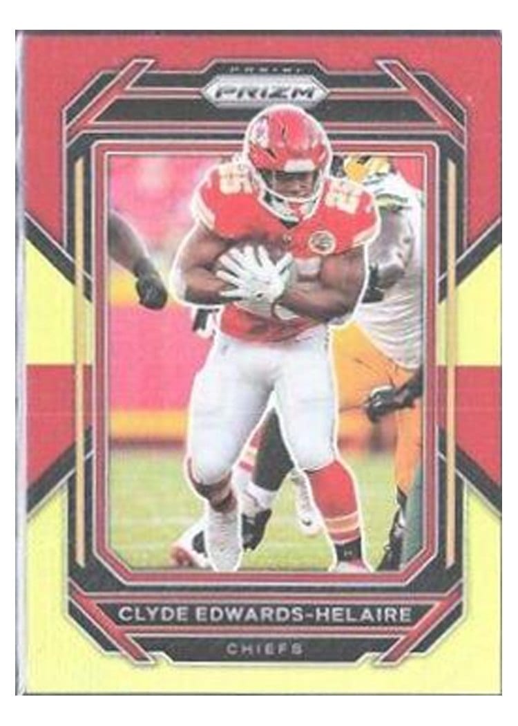 2022 Panini Prizm Base Set Clyde Edwards-Helaire #140 card