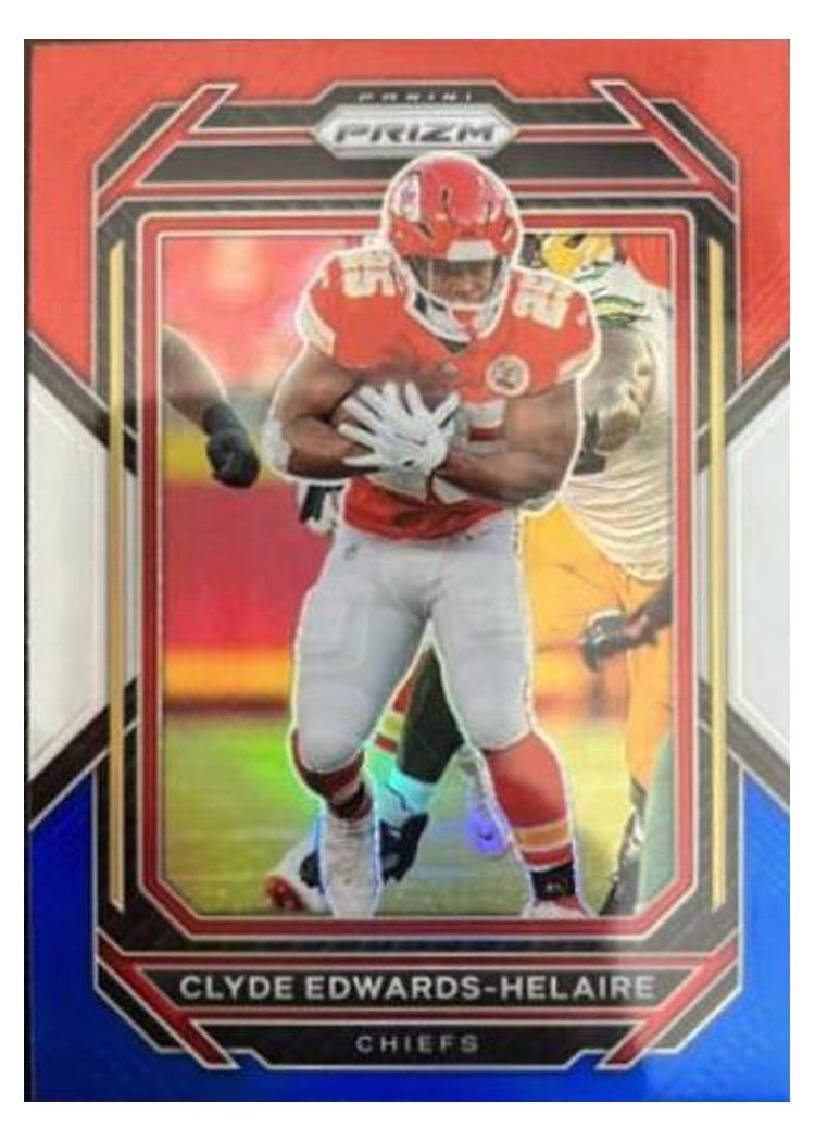 2022 Panini Prizm Base Set Clyde Edwards-Helaire #140 card