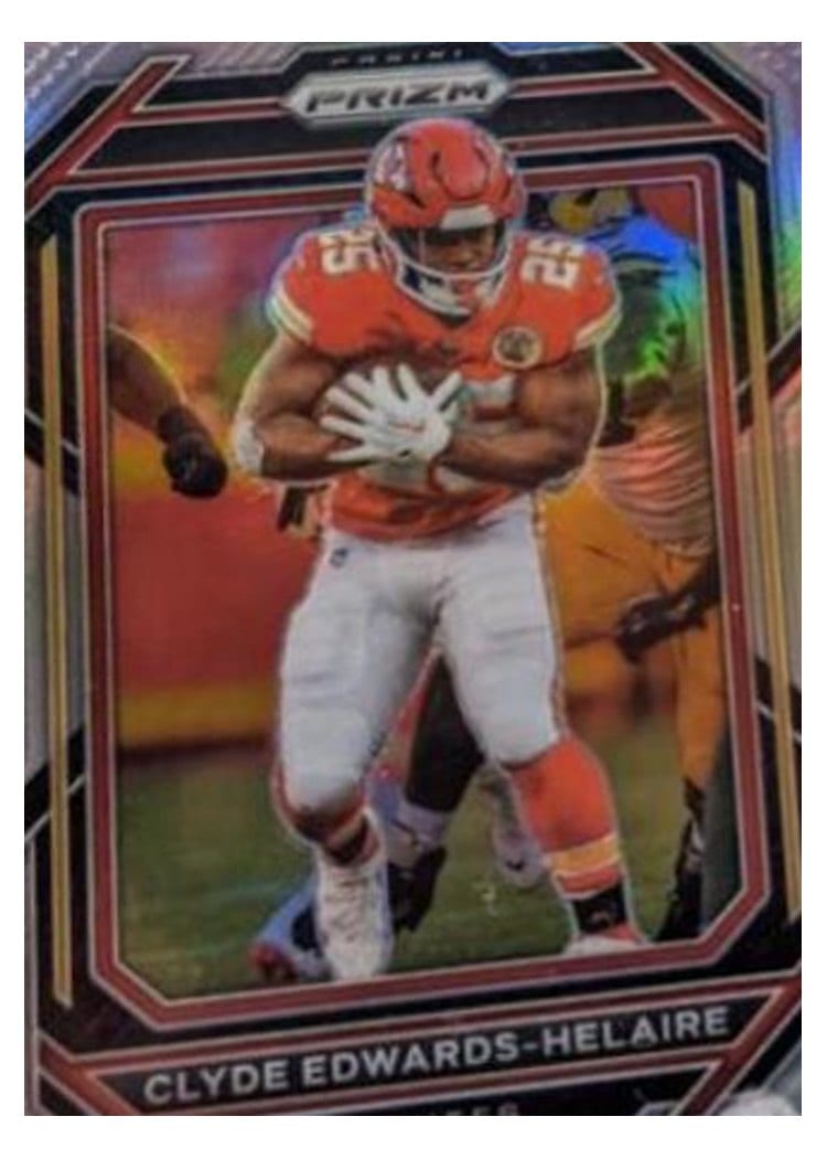 2022 Panini Prizm Base Set Clyde Edwards-Helaire #140 card