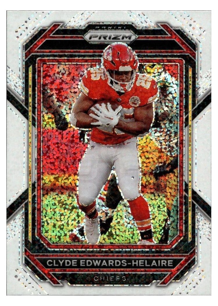 2022 Panini Prizm Base Set Clyde Edwards-Helaire #140 card