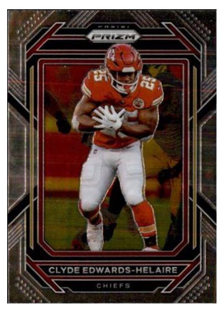 2022 Panini Prizm Base Set Clyde Edwards-Helaire #140 card