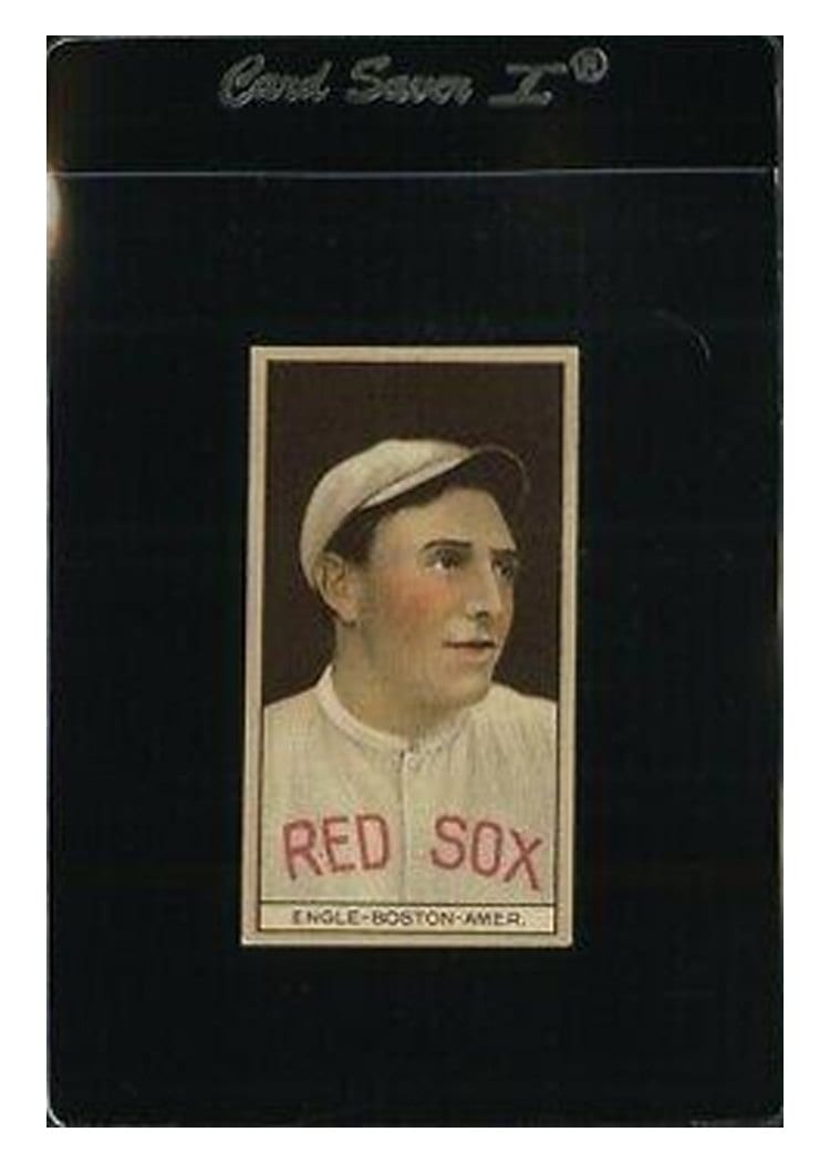 1912 T207 Brown Background Clyde Engle card