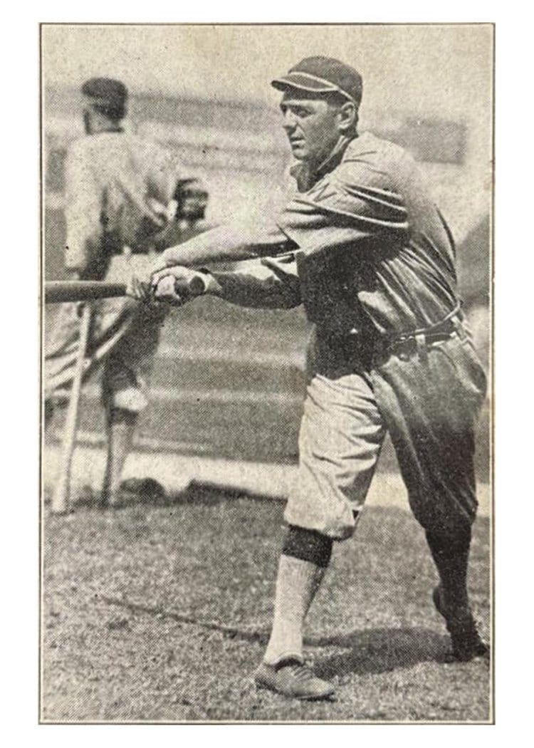 1922 E121 American Caramel Series of 120 Clyde Milan card