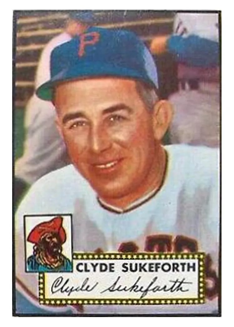 1952 Topps Clyde Sukeforth #364 card