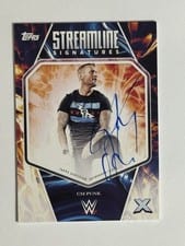 2025 Topps Exalted WWE Wrestling Streamline Signatures CM Punk #STS-CMP card
