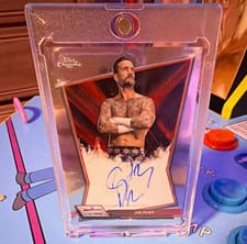 2026 Topps Chrome WWE Red Brand Autographs CM Punk #RBA-CMP card