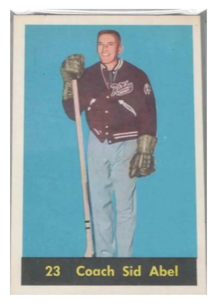 1960 Parkhurst Coach Sid Abel #23 card