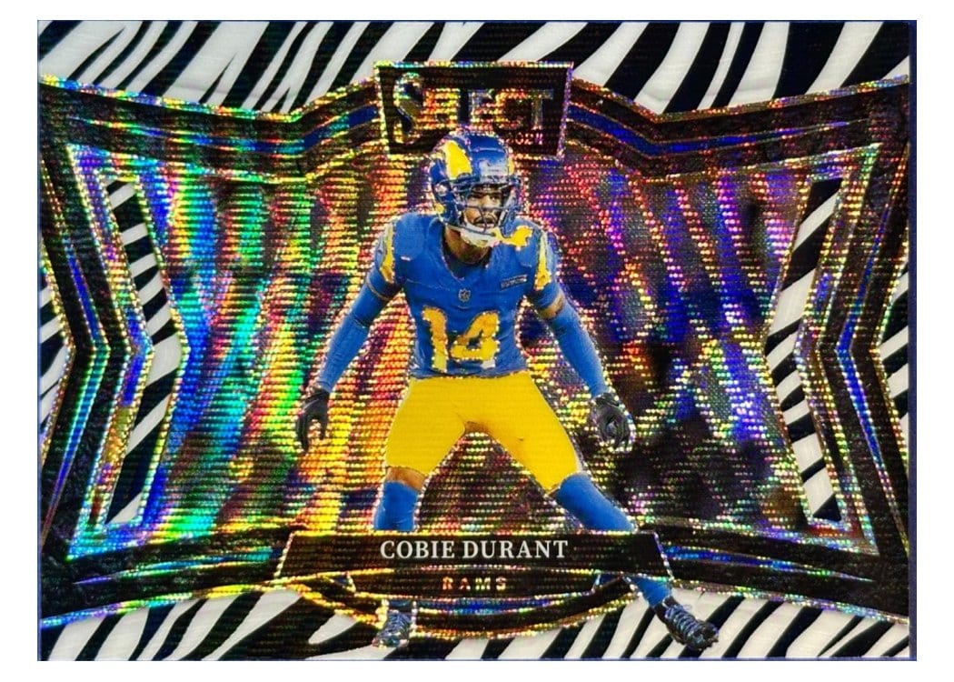 2024 Panini Select Base Set Cobie Durant Zebra Prizm #427 card