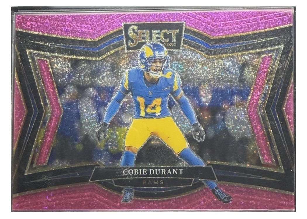 2024 Panini Select Base Set Cobie Durant Pink Glitter Prizm #427 card