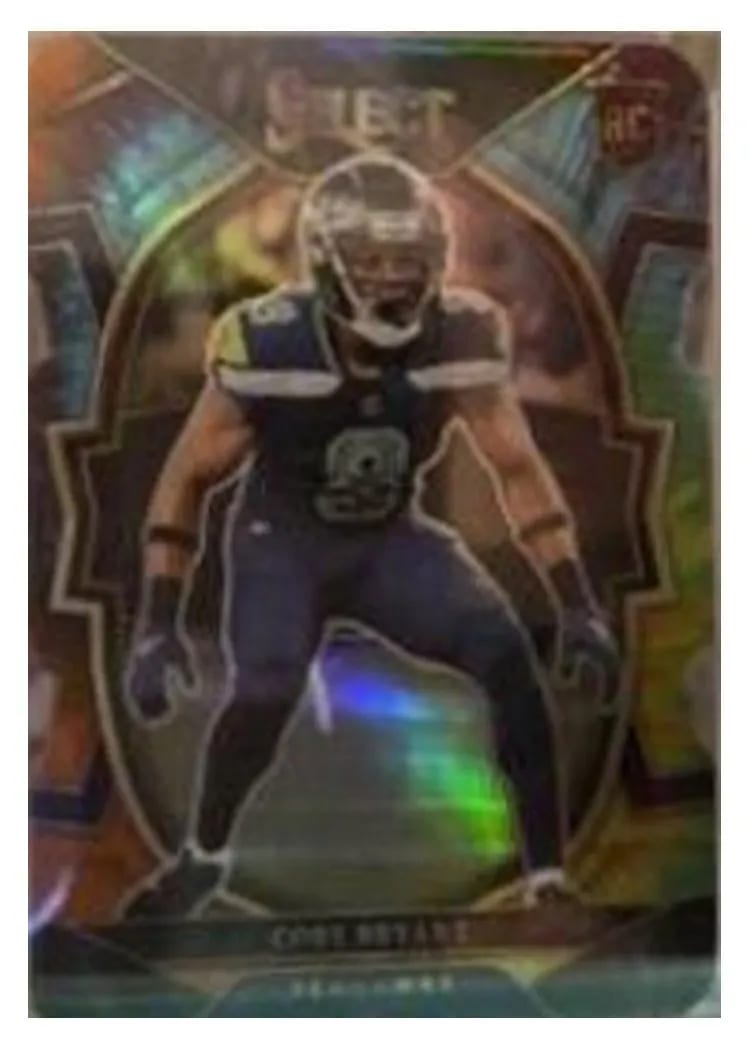 2022 Panini Select Base Set Coby Bryant Tie Dye Die Cut #3 card