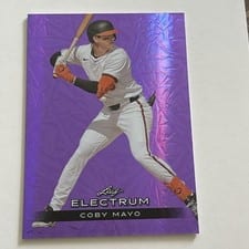 2024 Leaf Electrum Baseball Base Set Coby Mayo #12 card