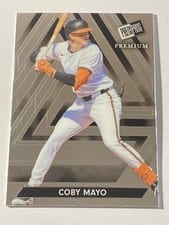 2024 Leaf Press Pass Premium Baseball Base Set Coby Mayo #10 card