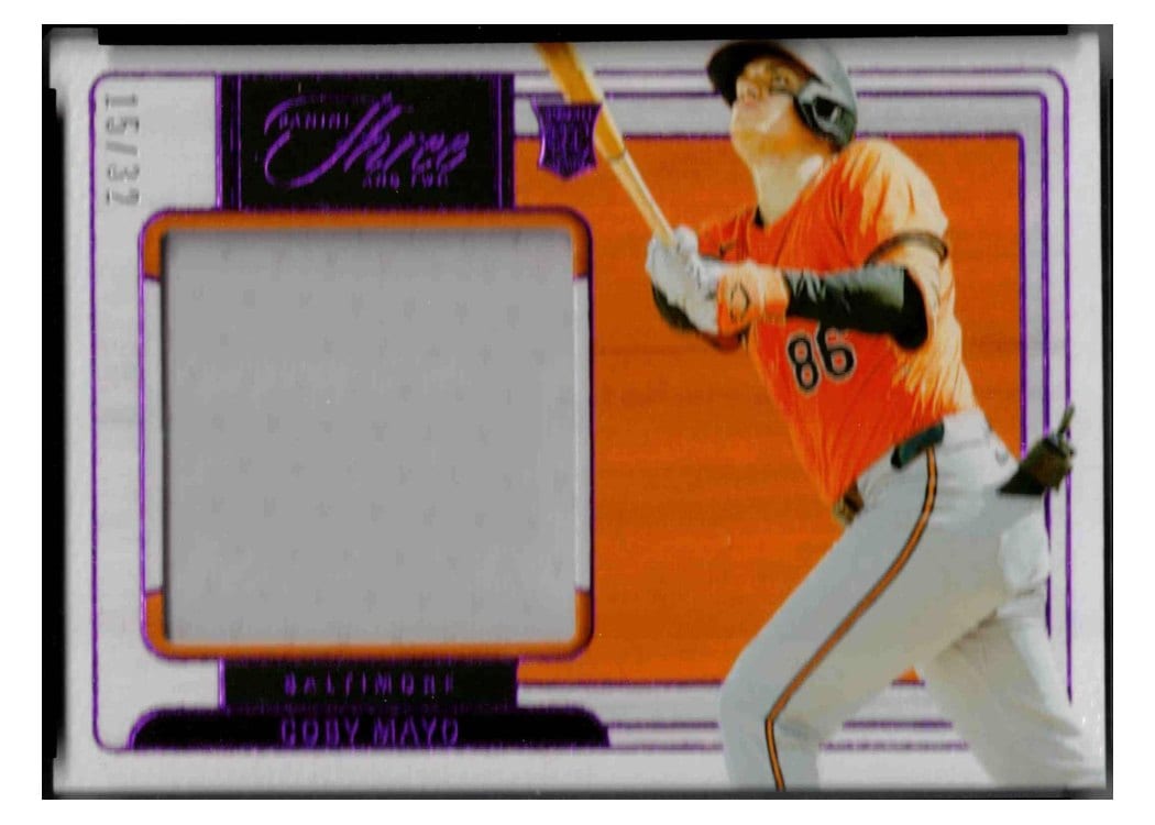 2024 Panini Three and Two Prospect Swatches Coby Mayo #5 card