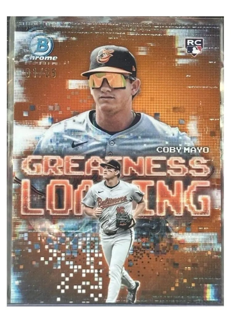 2025 Bowman Greatness Loading Coby Mayo #GL-2 card