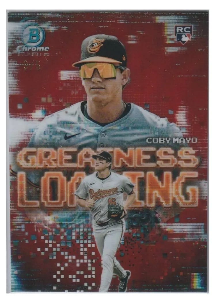 2025 Bowman Greatness Loading Coby Mayo #GL-2 card