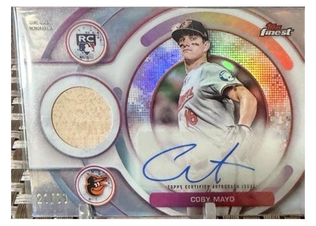 2025 Finest Rookie Autograph Relics Coby Mayo #RAJR-CMA card